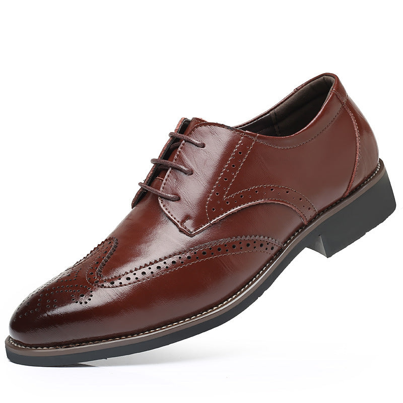 2023 Men Dress Shoes Comfortable Wear-resistant Formal Shoes Leather Luxury Fashion Groom Wedding Shoes Men Oxford Shoes Dress