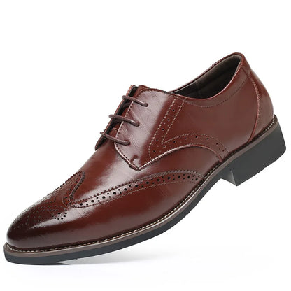 2023 Men Dress Shoes Comfortable Wear-resistant Formal Shoes Leather Luxury Fashion Groom Wedding Shoes Men Oxford Shoes Dress
