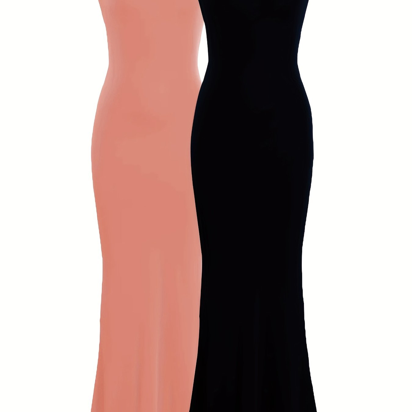 2 Packs Solid Cami Dresses, Casual Sleeveless Bodycon Dress, Women's Clothing
